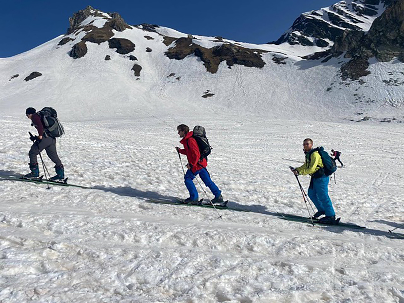 altitude medicine includes ski touring expedition with Endeavour Medical team