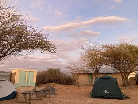 rural camp in Africa